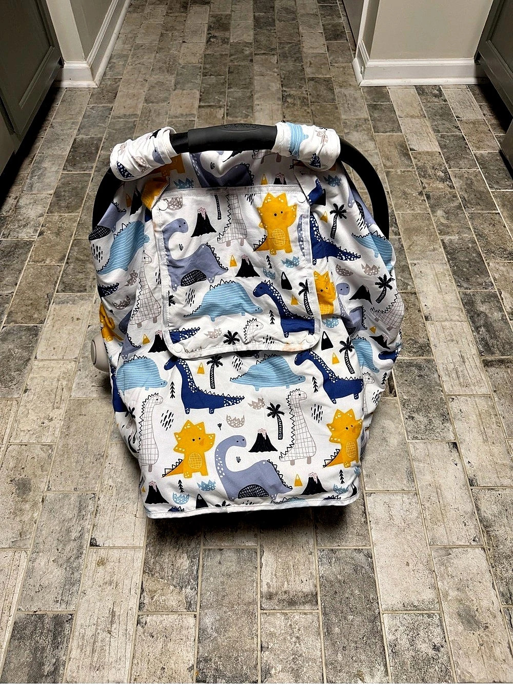 Dinosaur Infant Car Seat Cover Canopy – Universal Fit